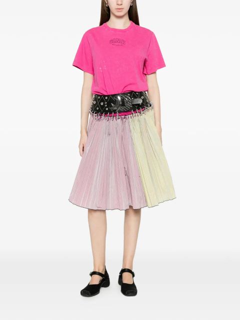 GANNI washed effect T-shirt - Pink - zdjęcie produktu nr 2