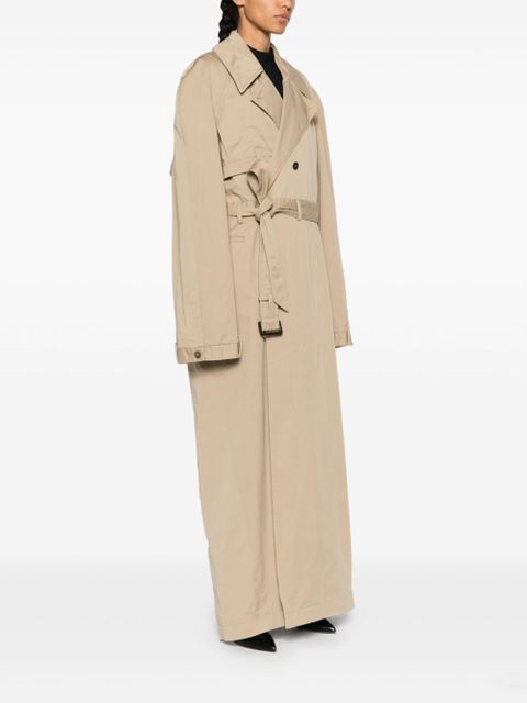 Balenciaga deconstructed-design trench coat - Neutrals