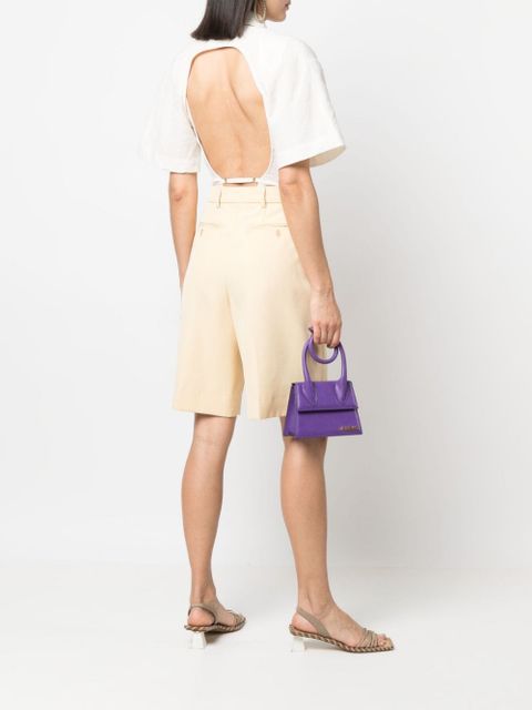 Jacquemus backless shirt-style bodysuit - White - zdjęcie produktu nr 2