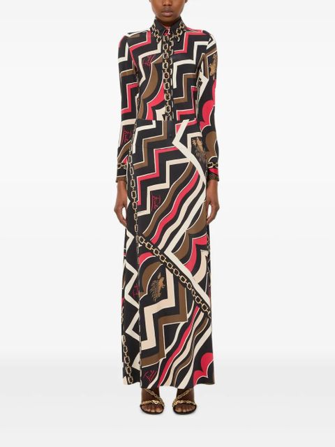 PUCCI abstract-print maxi skirt - Black