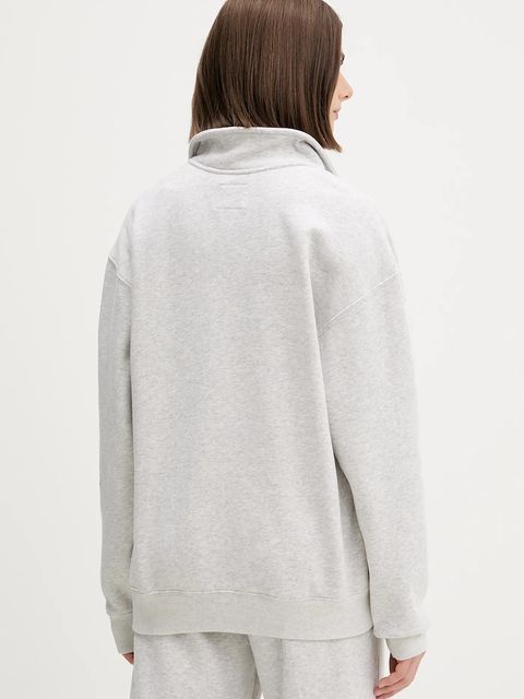 Abercrombie & Fitch bluza damska kolor szary melanżowa KI152-5427-112