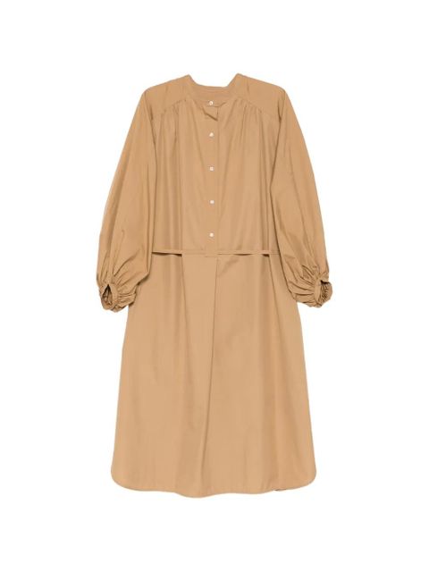 LouLou de Saison gathered sleeve dress - Neutrals