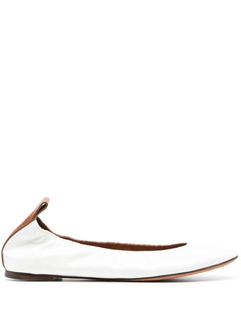 Lanvin patent leather ballerina shoes - White - zdjęcie produktu nr 1