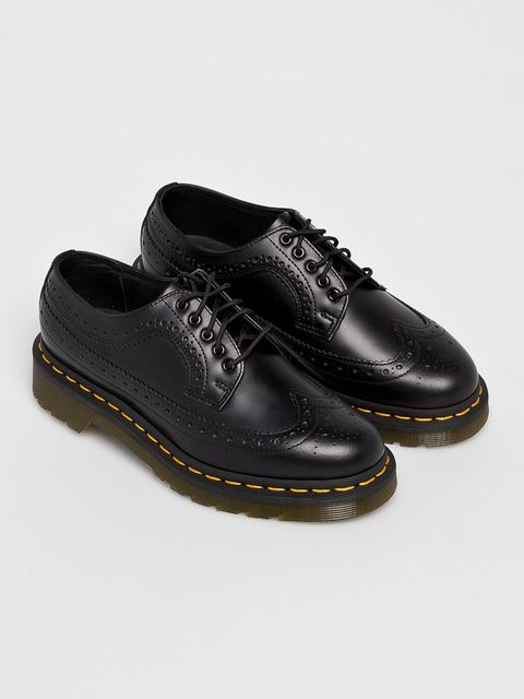 Dr. Martens półbuty 3989 kolor czarny na płaskim obcasie DM22210001
