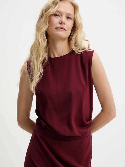 Answear.LAB sukienka kolor czerwony midi dopasowana - zdjęcie produktu nr 2