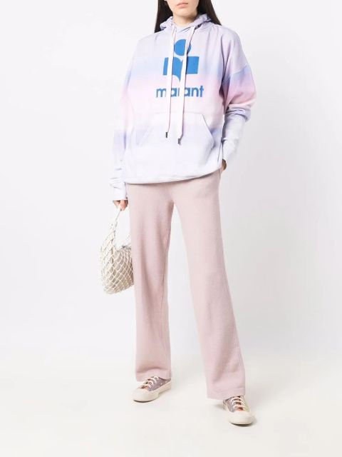 MARANT ÉTOILE straight-leg knitted trousers - Pink