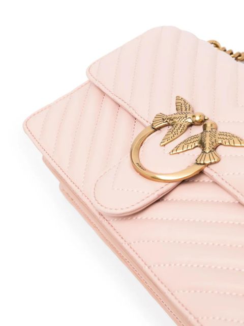 PINKO Love Birds leather crossbody bag