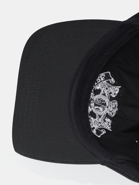 Juicy Couture czapka z daszkiem bawełniana Dog Crest kolor czarny JCAWH126702