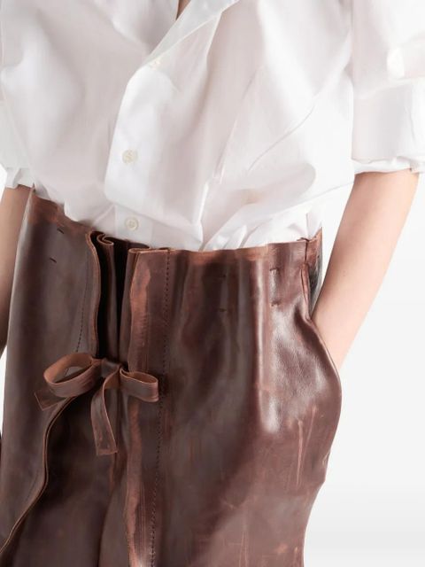 Prada poplin button-fastening shirt - White