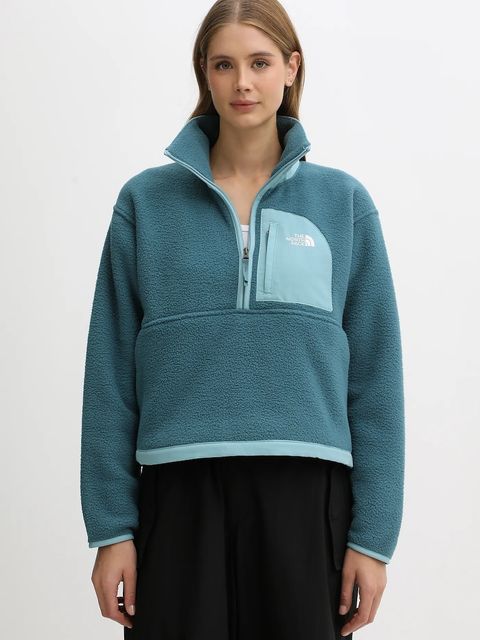 The North Face bluza Yumiori Off damska kolor zielony gładka NF0A8EV0E311 - zdjęcie produktu nr 1