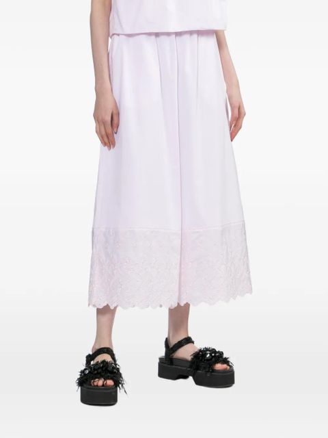 Simone Rocha embroidered cropped trousers - Pink