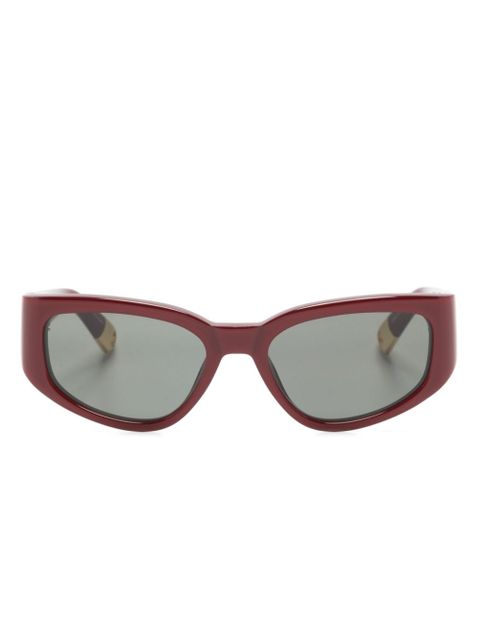 Jacquemus rectangle-frame sunglasses - Red