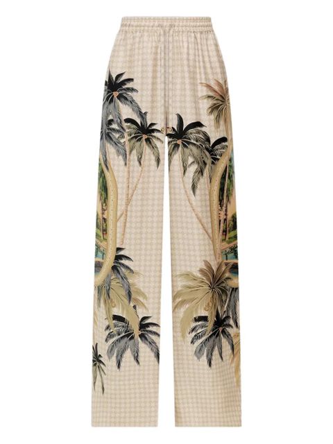 AMIRI paradise palm print trousers - Neutrals - zdjęcie produktu nr 1