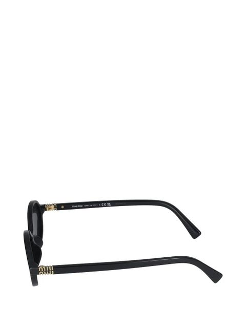 Miu Miu oval-frame sunglasses - Black
