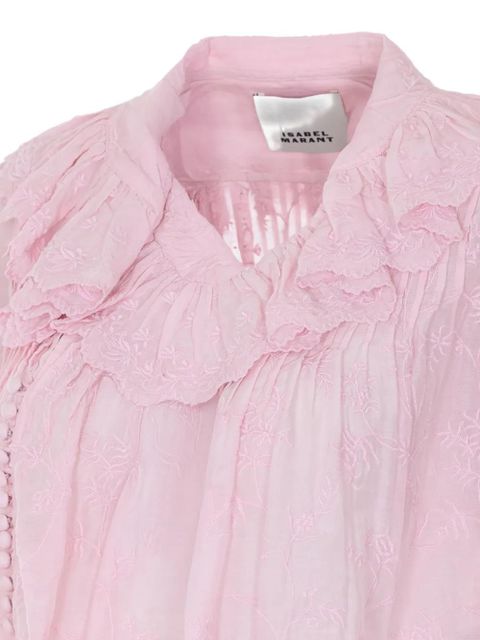 ISABEL MARANT Zelly ruffled blouse - Pink