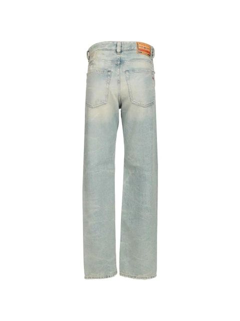 Diesel logo-patch wide-leg jeans - Blue