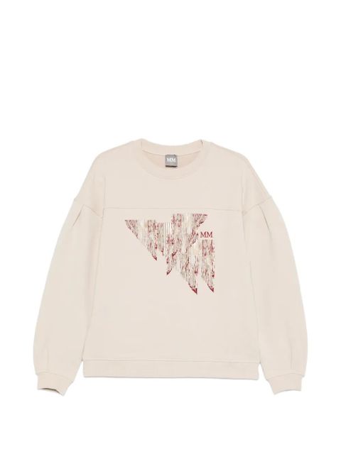 Max Mara graphic print sweatshirt - Neutrals - zdjęcie produktu nr 1