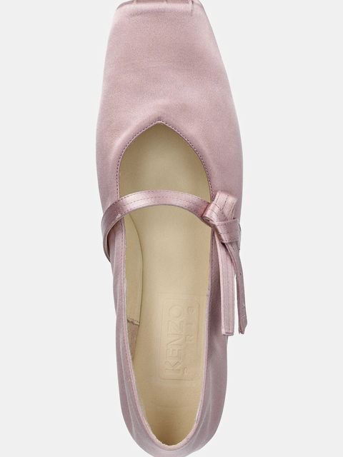 Kenzo baleriny Ballerina kolor różowy FF52BA125F51.34