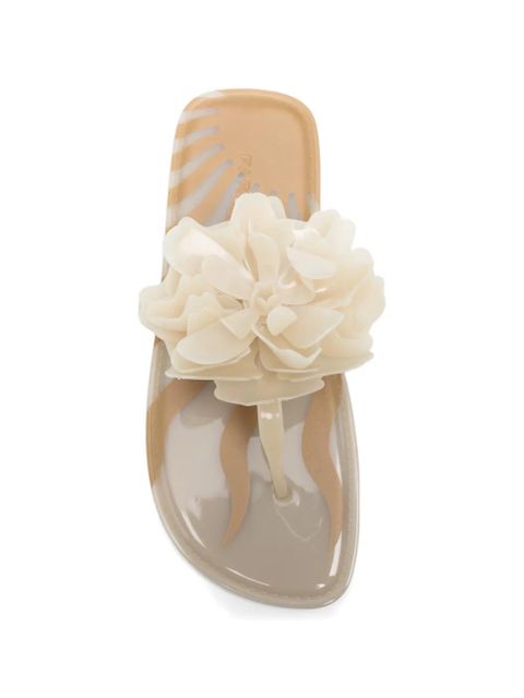 FARM Rio flower thong flip-flops - White