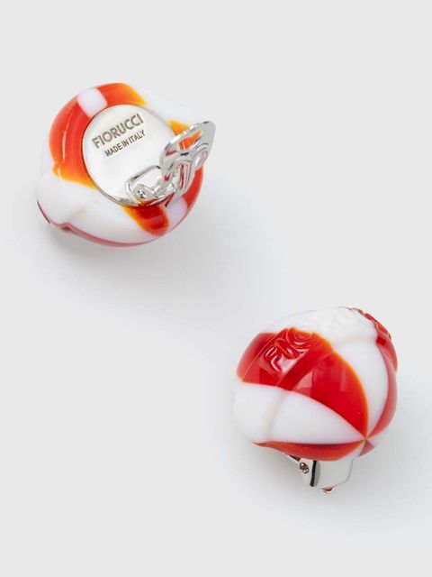Fiorucci klipsy Red And White Mini Lollipop Earrings U01FPAJE145PT01RD02