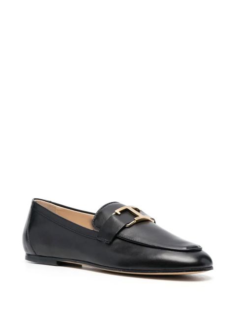 Tod's T-logo leather loafers - Black - zdjęcie produktu nr 2