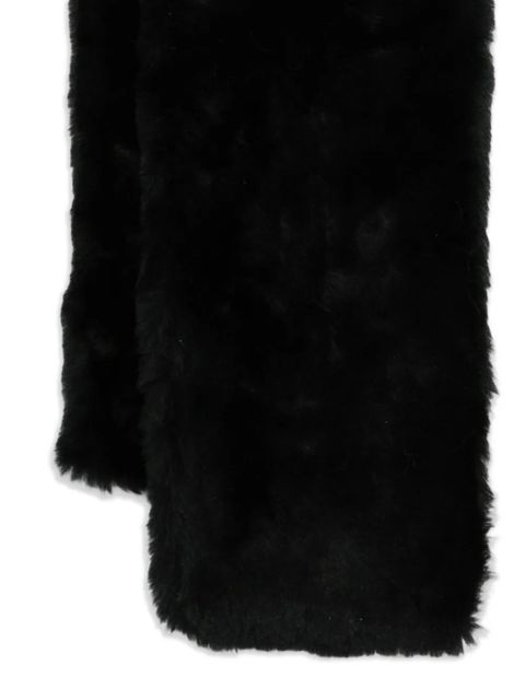 TOTEME shearling scarf - Black