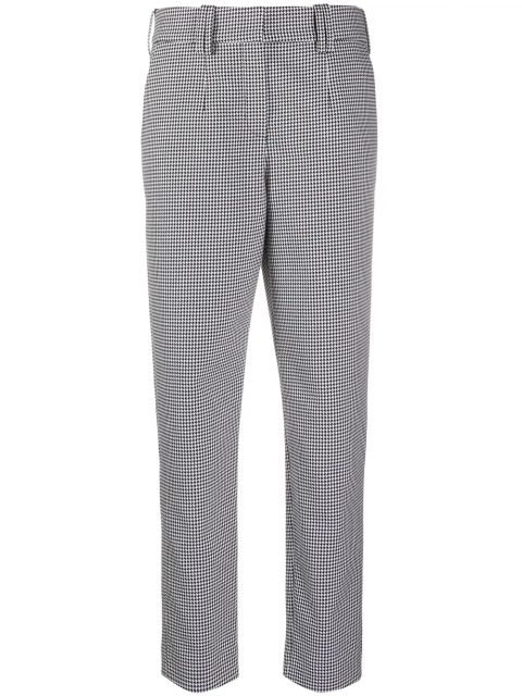 Balmain houndstooth carrot-fit trousers - Black