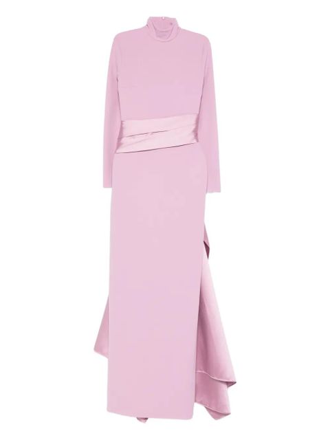 Solace London high-neck sash dress - Pink - zdjęcie produktu nr 1