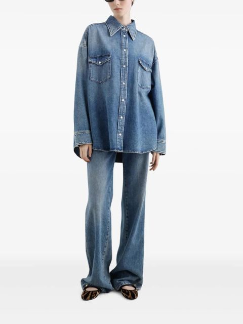 Dolce & Gabbana oversized denim shirt - Blue