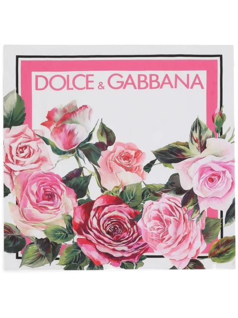 Dolce & Gabbana logo-print scarf - White - zdjęcie produktu nr 1