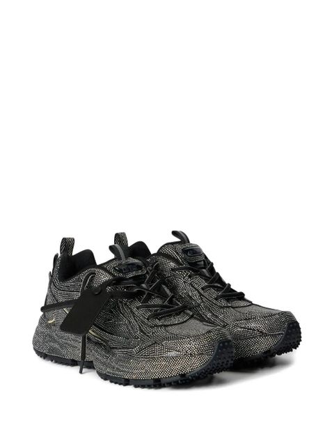 Off-White Be Right crystal-textured sneakers - Black