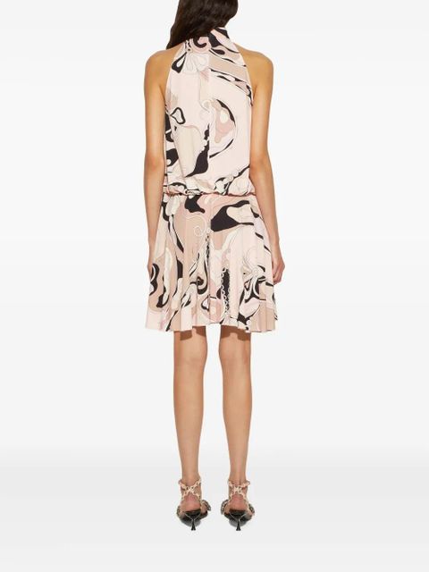 PUCCI orchidee-print dress - Neutrals