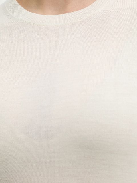 BOSS sweter wełniany Ferpina damski kolor beżowy lekki 50544987