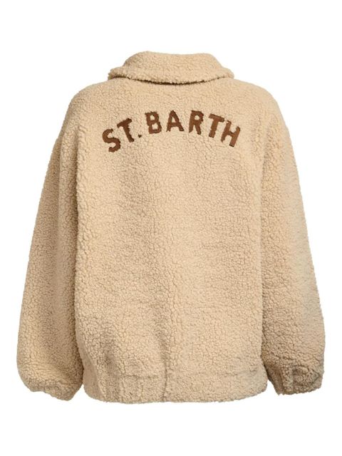 MC2 Saint Barth Jeanne teddy patch jacket - Neutrals