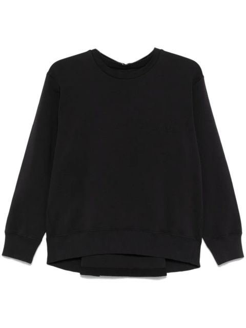 MM6 Maison Margiela numbers-embroidered sweatshirt - Black - zdjęcie produktu nr 1