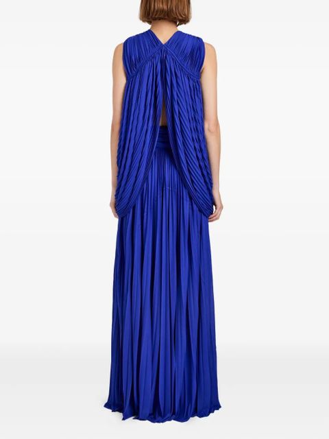 Proenza Schouler pleated embellished maxi party dress - Blue