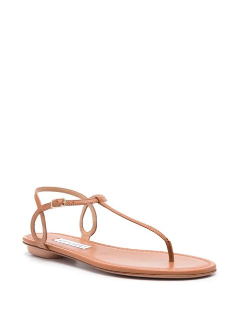Aquazzura Almost Bare flat sandals - Brown