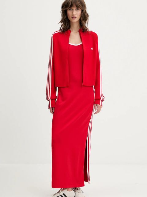 adidas Originals kardigan Slim Knit TT damska kolor czerwony lekki JY2598