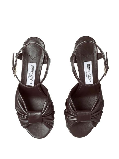 Jimmy Choo 80mm Heloise sandals - Brown