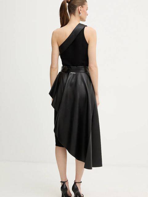 Karl Lagerfeld sukienka kolor czarny midi rozkloszowana B1W13002 - zdjęcie produktu nr 2