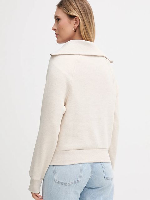 Tommy Hilfiger bluza damska kolor beżowy gładka WW0WW46632