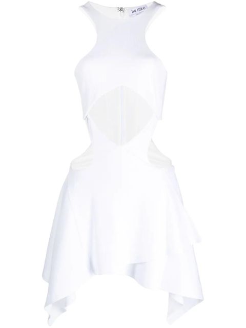 The Attico Magnolia cut-out minidress - White - zdjęcie produktu nr 1