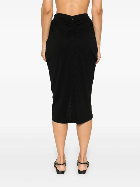 MARANT ÉTOILE Ilis midi skirt - Black - zdjęcie produktu nr 2