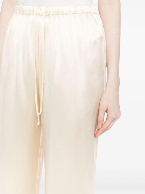 Reformation Olina silk trousers - Neutrals