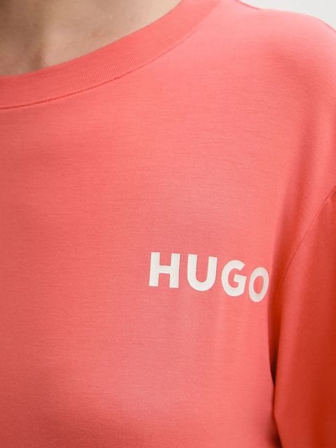 HUGO t-shirt lounge kolor pomarańczowy 50490707