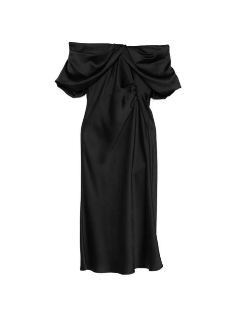 Alexander McQueen strapless midi dress - Black - zdjęcie produktu nr 1