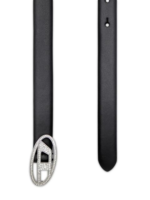 Diesel B-1DR crystal-embellished belt - Black - zdjęcie produktu nr 2