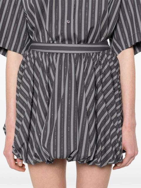 SANDRO striped mini skirt - Grey