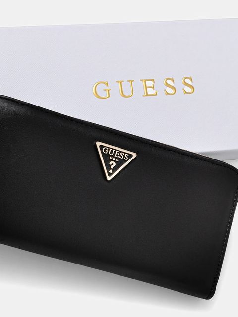 Guess portfel TALENT damski kolor czarny SWNG96 69146