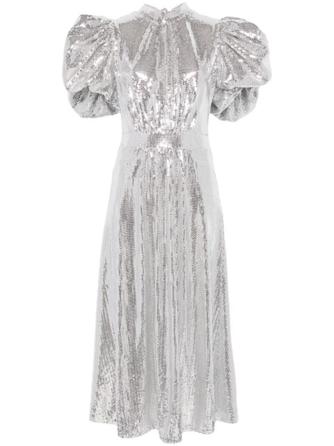 ROTATE BIRGER CHRISTENSEN sequined maxi dress - Silver - zdjęcie produktu nr 1
